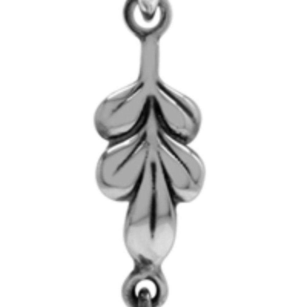 Mystic Fire Topaz Sterling Silver .79 Carat Pear Cut Leaf Drop Pendant (NWT) - Picture 4 of 11